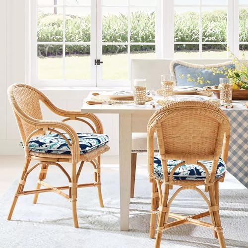 Set of 4 Water Repellent Outdoor Chair Cushions 17"x 16" I51865