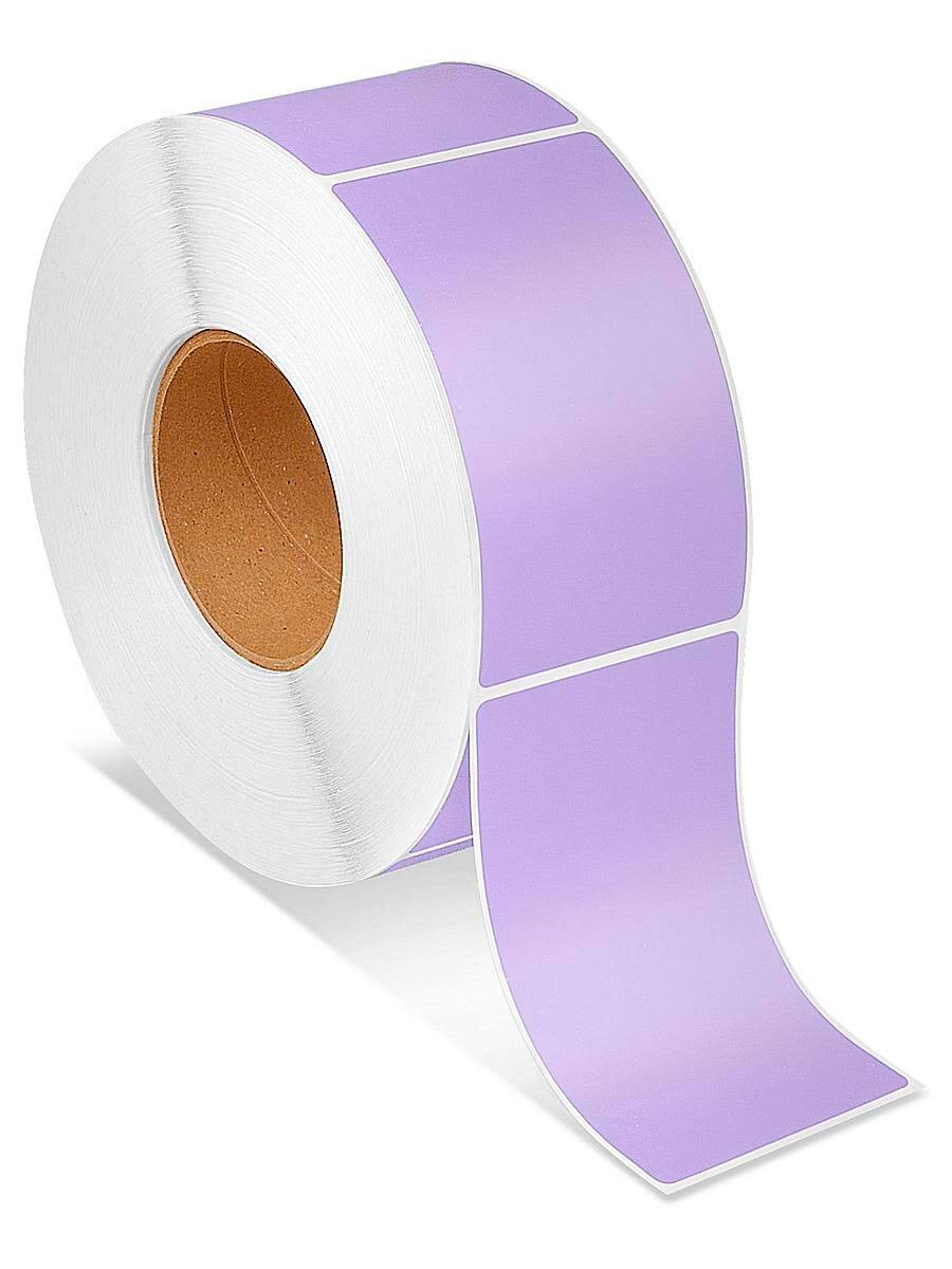 Industrial Thermal Transfer Labels, Purple, 3 x 5 L45250