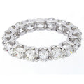 14K White Gold Diamond Eternity Band K533