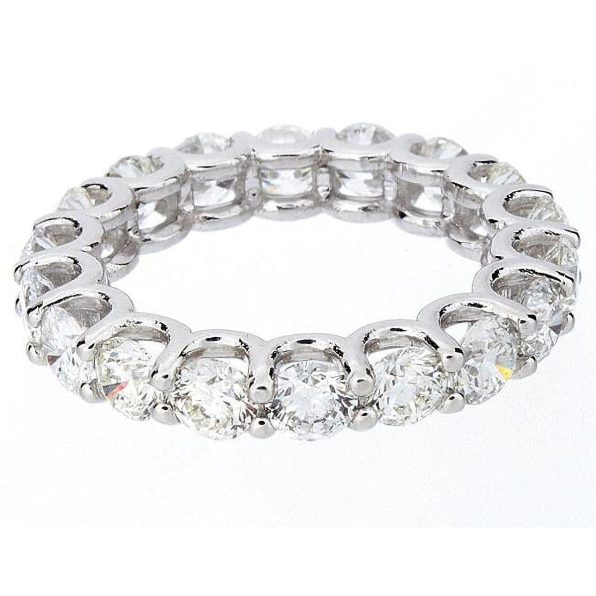 14K White Gold Diamond Eternity Band K533
