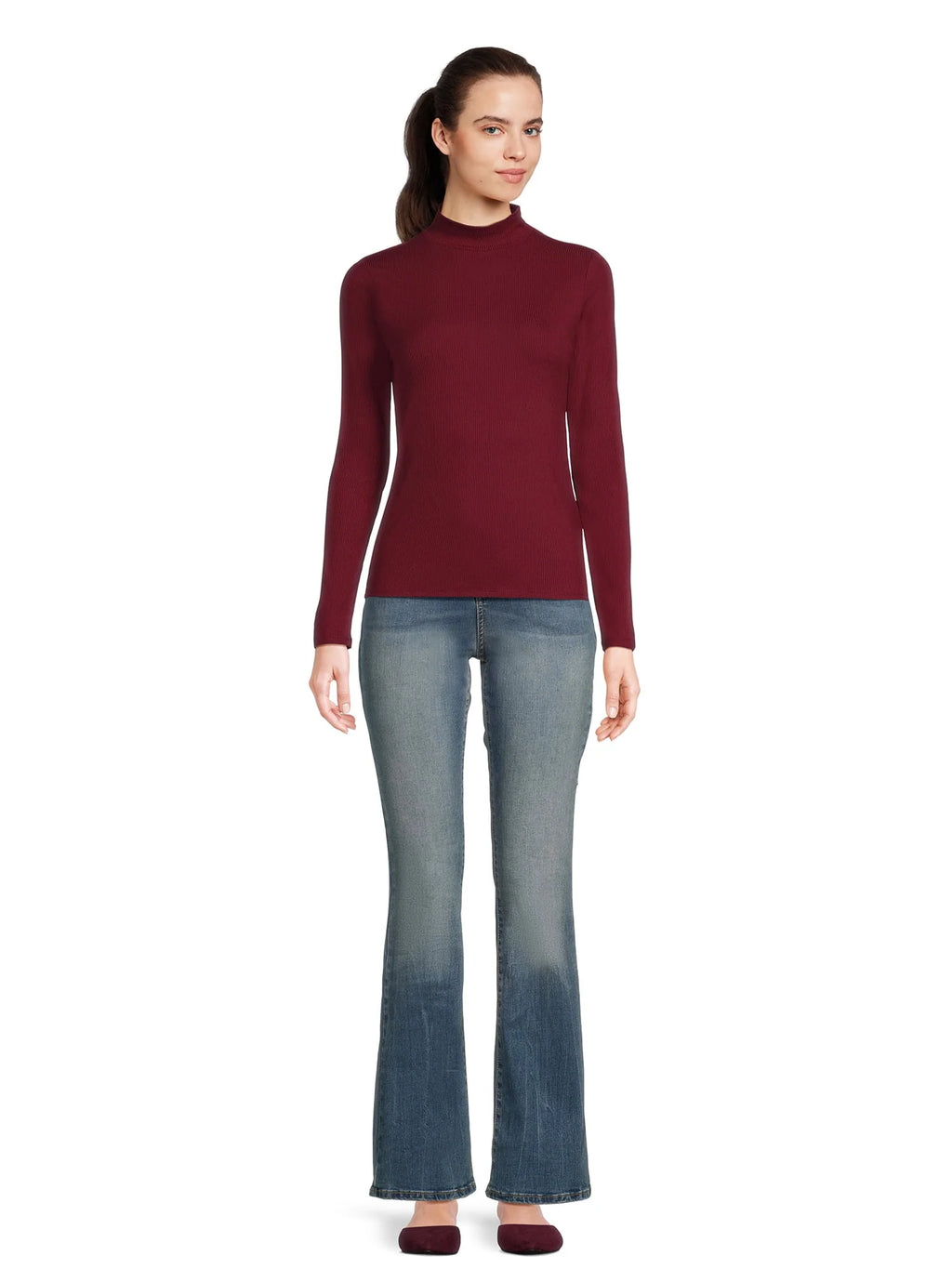Mock Neck Long Sleeves Top 2-Pack N20585