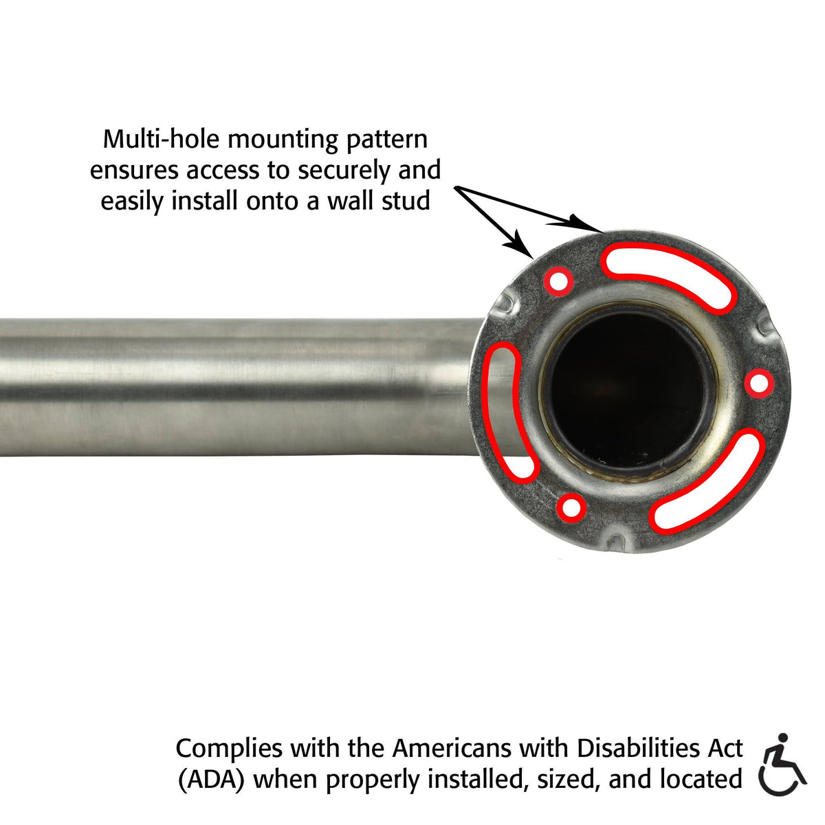 Stainless Steel Safety Grip Handlebar X305