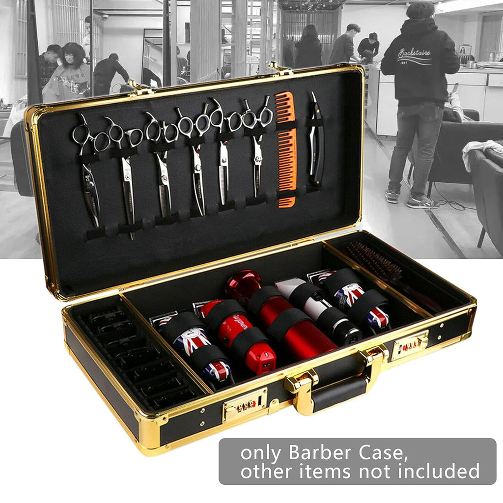 Barber Case Suitcase Carrying Case for Clippers Trimmers Scissors Combs Tools R670513