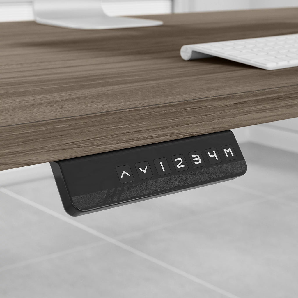 72W x 30D Adjustable Desk in Modern Hickory R855659