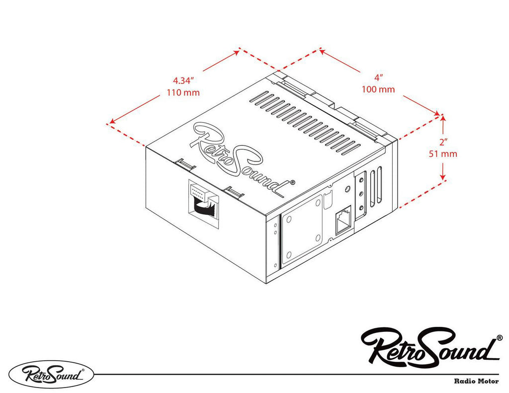 Compatible with 1974-78 Mercedes-Benz 230 Bluetooth AUX AM/FM M636