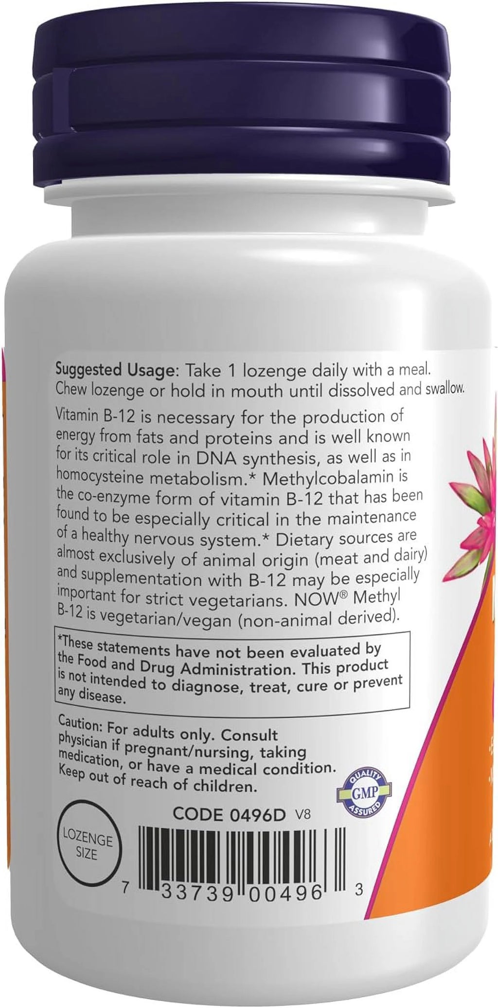 Methyl B-12 5,000 mcg 60 Lozenges X190