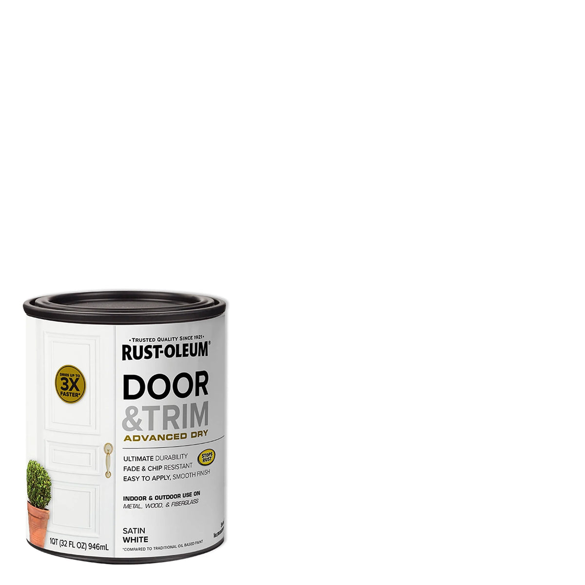 Satin White Door and Trim Paint W4286