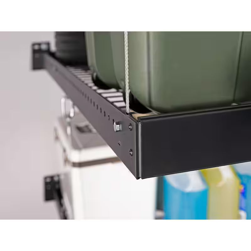 2 ft. x 8 ft. Black Garage Wall Shelving 2-Pack P34859