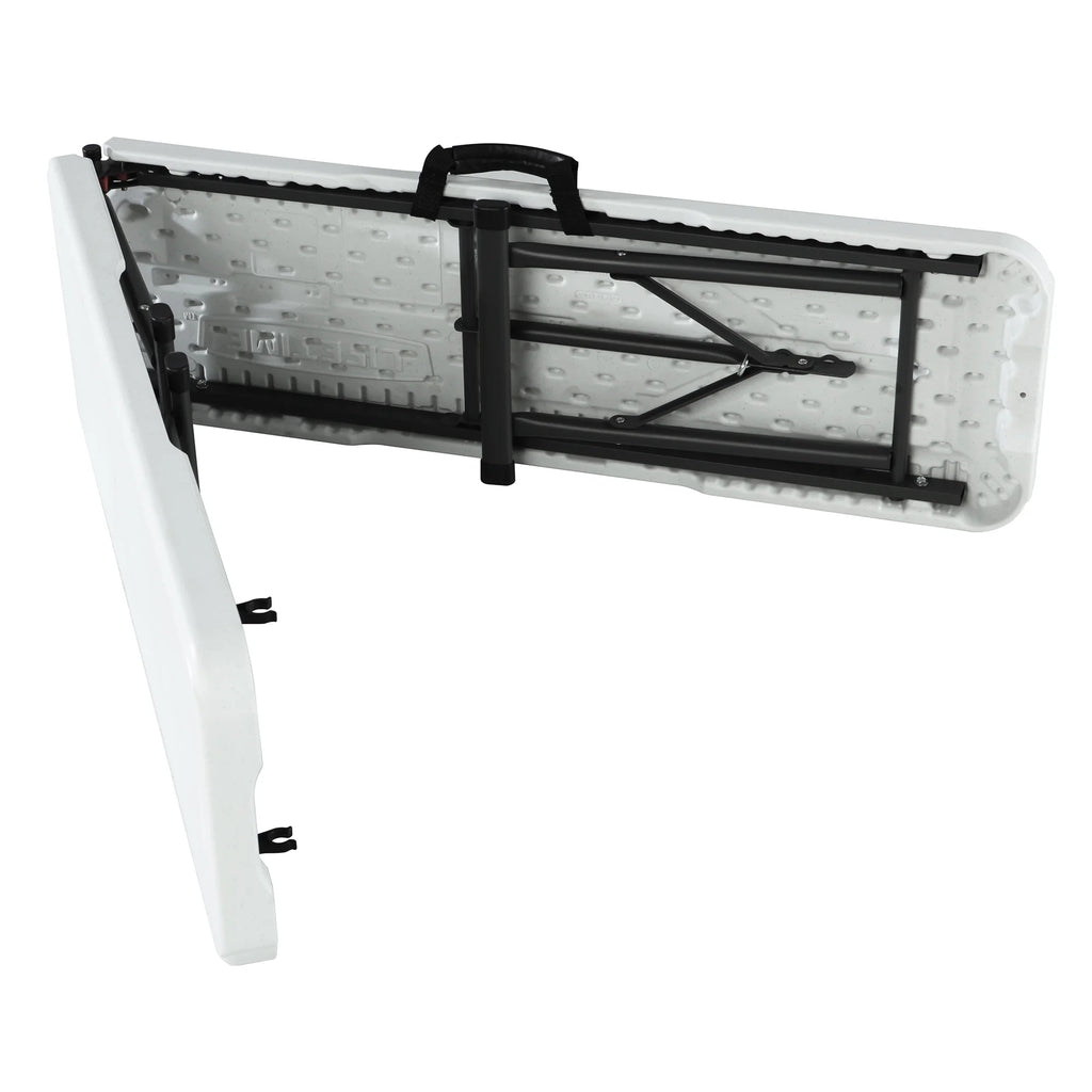 White Steel Outdoor Storage Bench K98604