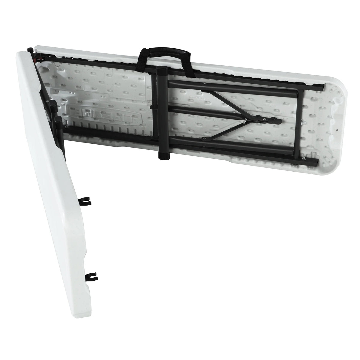 White Steel Outdoor Storage Bench K98604