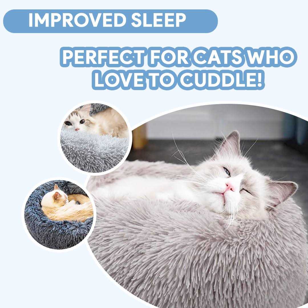 Grey Anti Anxiety Cat Bed C796