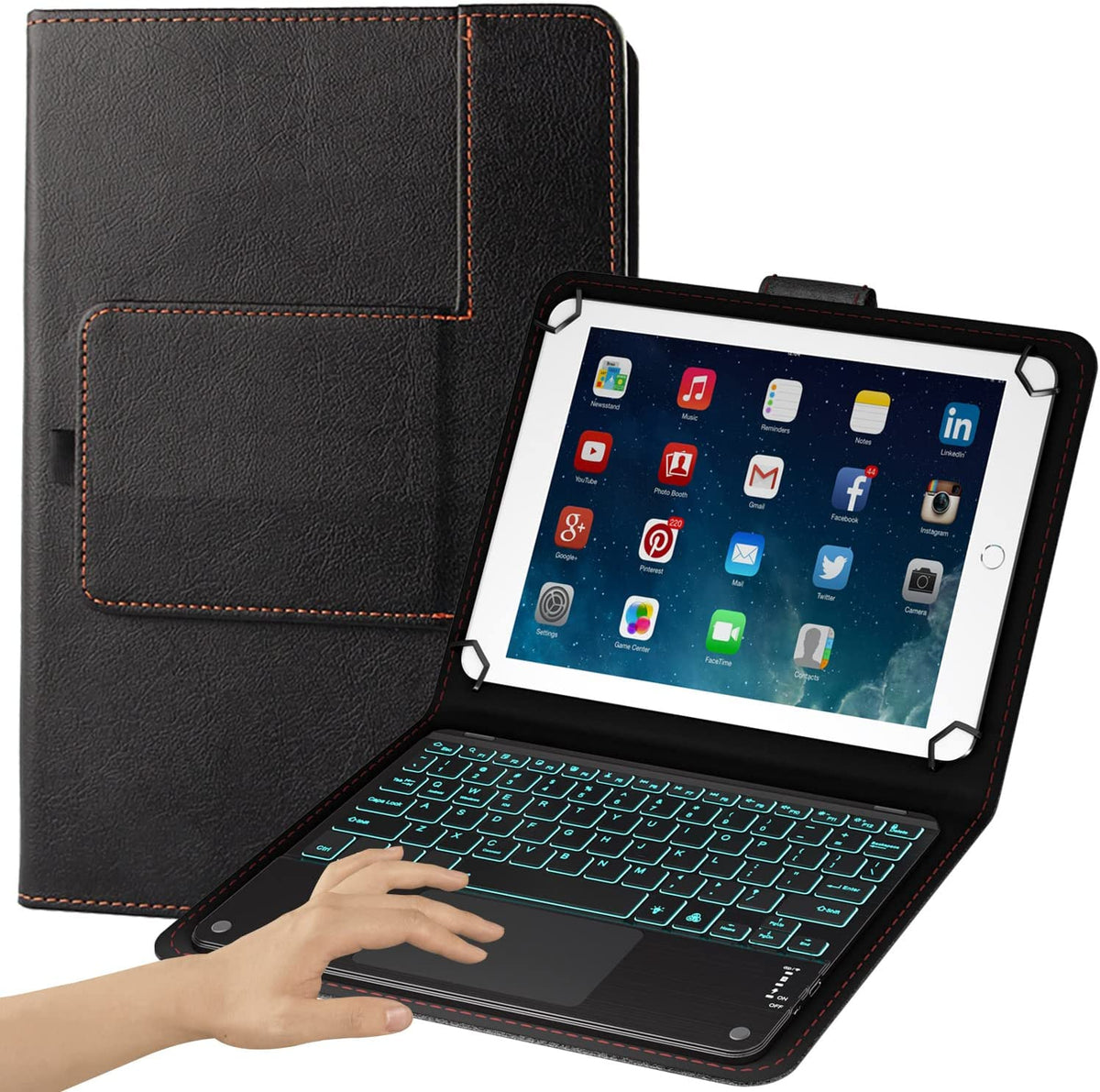 2-in-1 Bluetooth Keyboard Case for Tablets A932