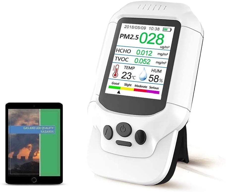 PM2.5/PM10/PM1.0 Formaldehyde Detector, Temperature & Humidity Meter, TVOC Sensor S3541