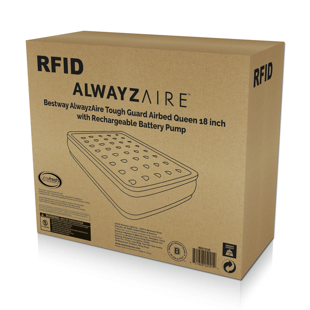 Queen Air Mattress with Rechargeable Pump T766017