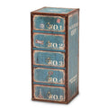 Blue 5-Drawer Cabinet W37270