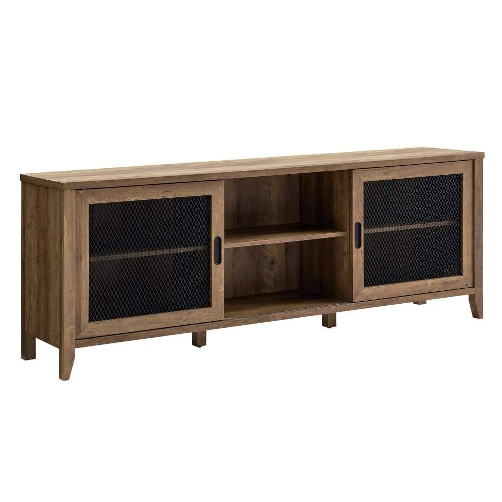 Industrial Sliding Mesh Door TV Console B718