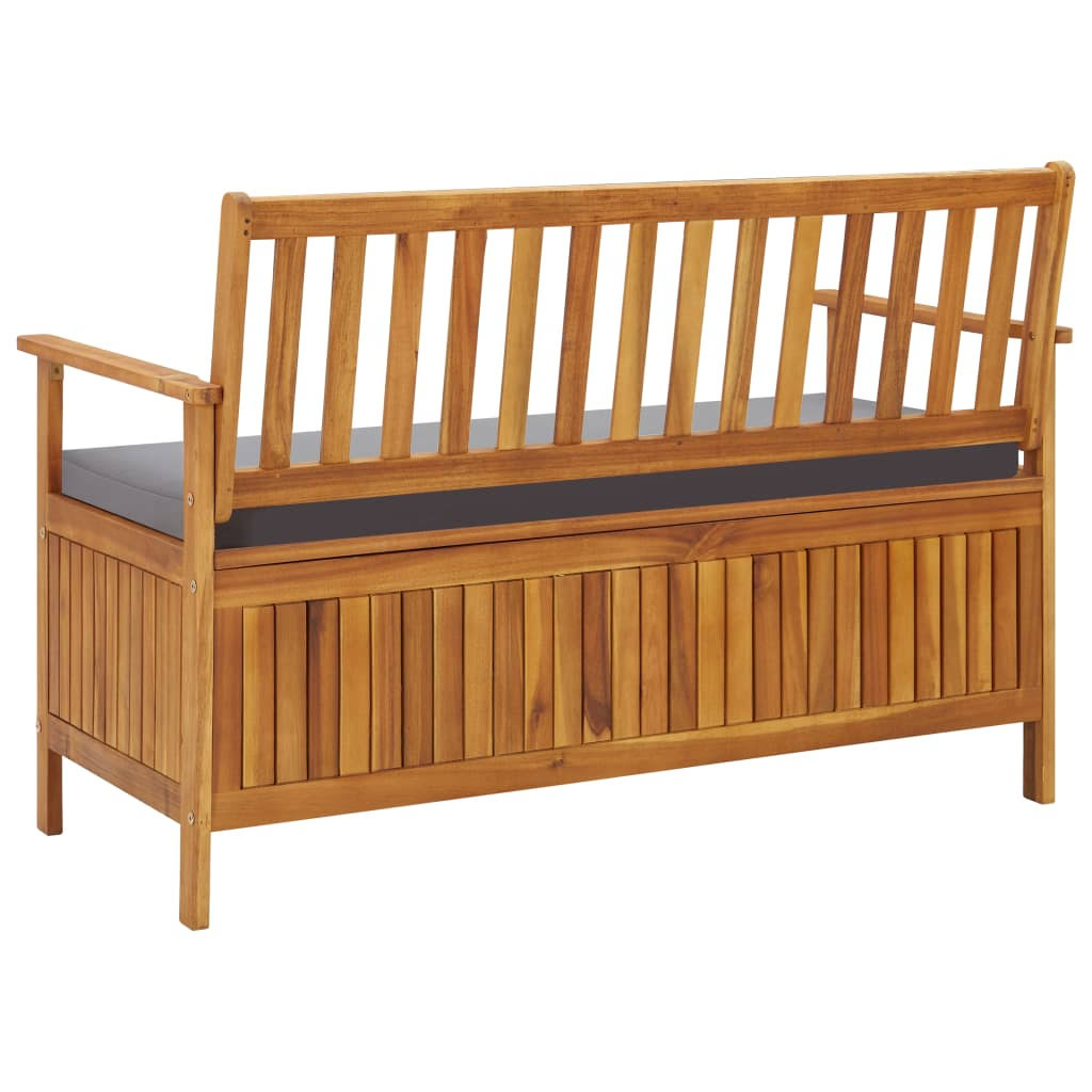 Solid Acacia Wood Garden Storage Bench L811