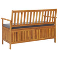 Solid Acacia Wood Garden Storage Bench L811