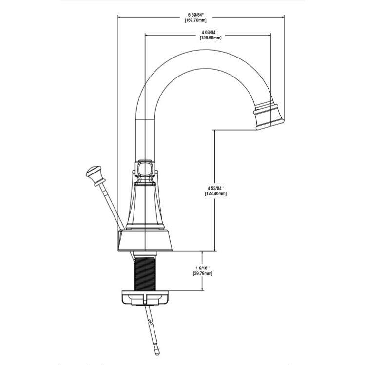 4 in. Centerset Double Handle High-Arc Bathroom Faucet in Brushed Nickel S9245