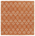 Orange 9'9" x 9'9" 100% Wool Rug Y54015