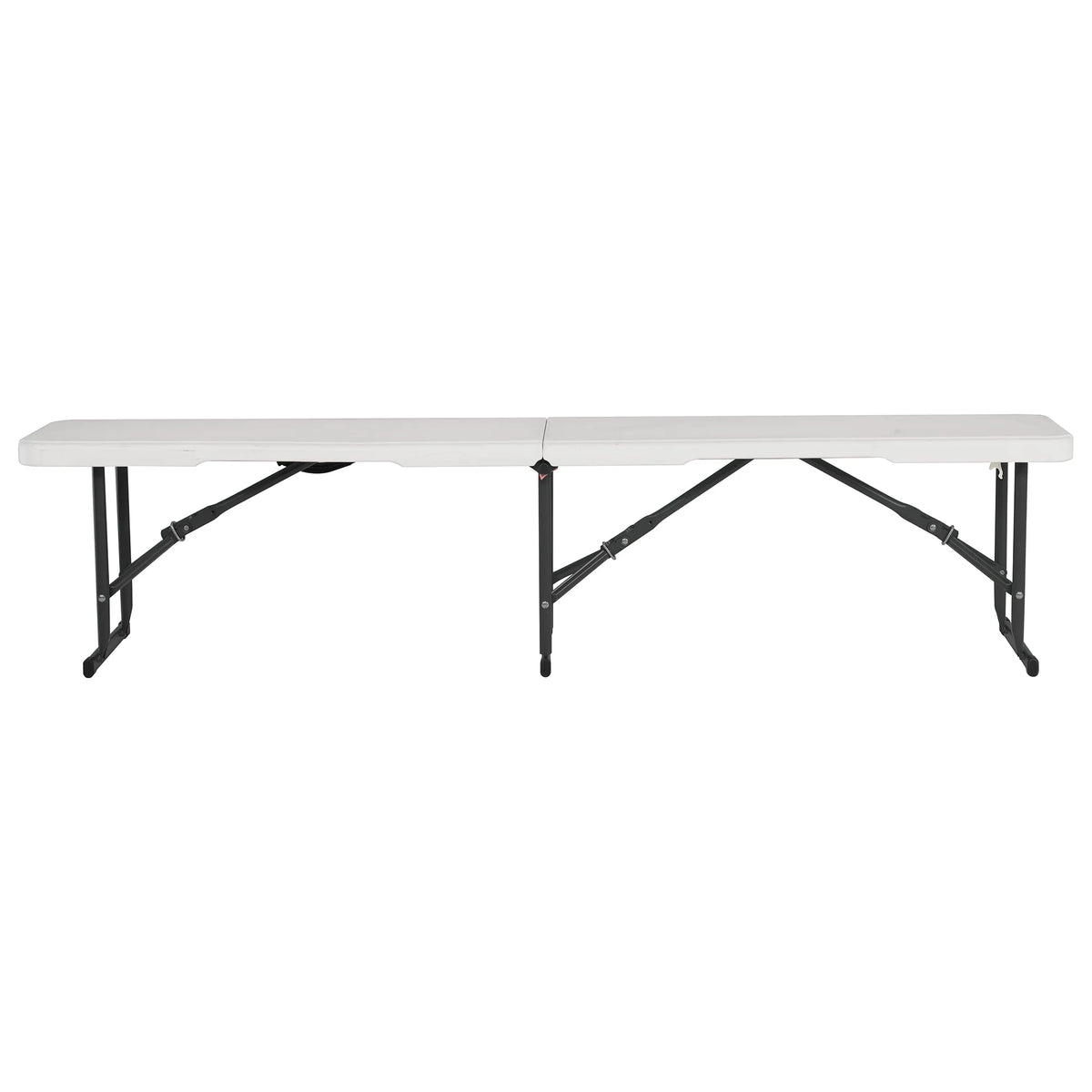 White Steel Outdoor Storage Bench K98604
