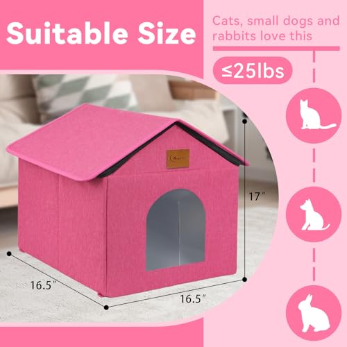 Waterproof Outdoor Cat House with Cushion A760