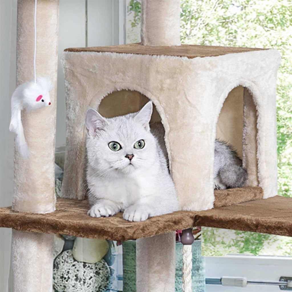 Kitten Cat Tree Condo with Scratching Board E27532