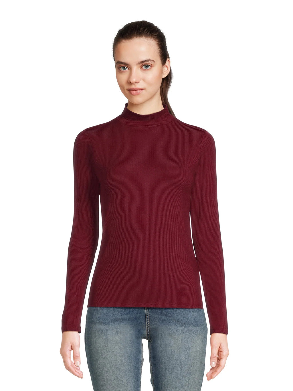 Mock Neck Long Sleeves Top 2-Pack N20585