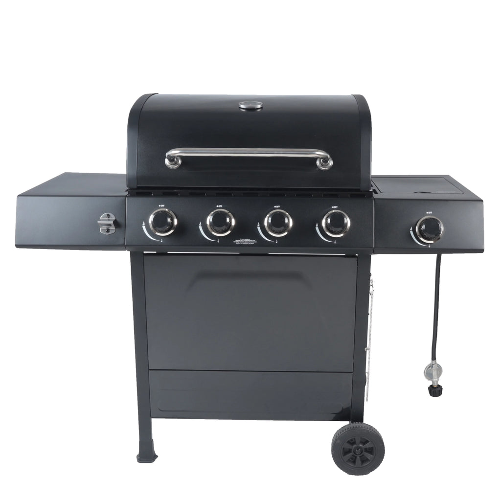 4-Burner Propane Gas Grill with Side Burner J76436