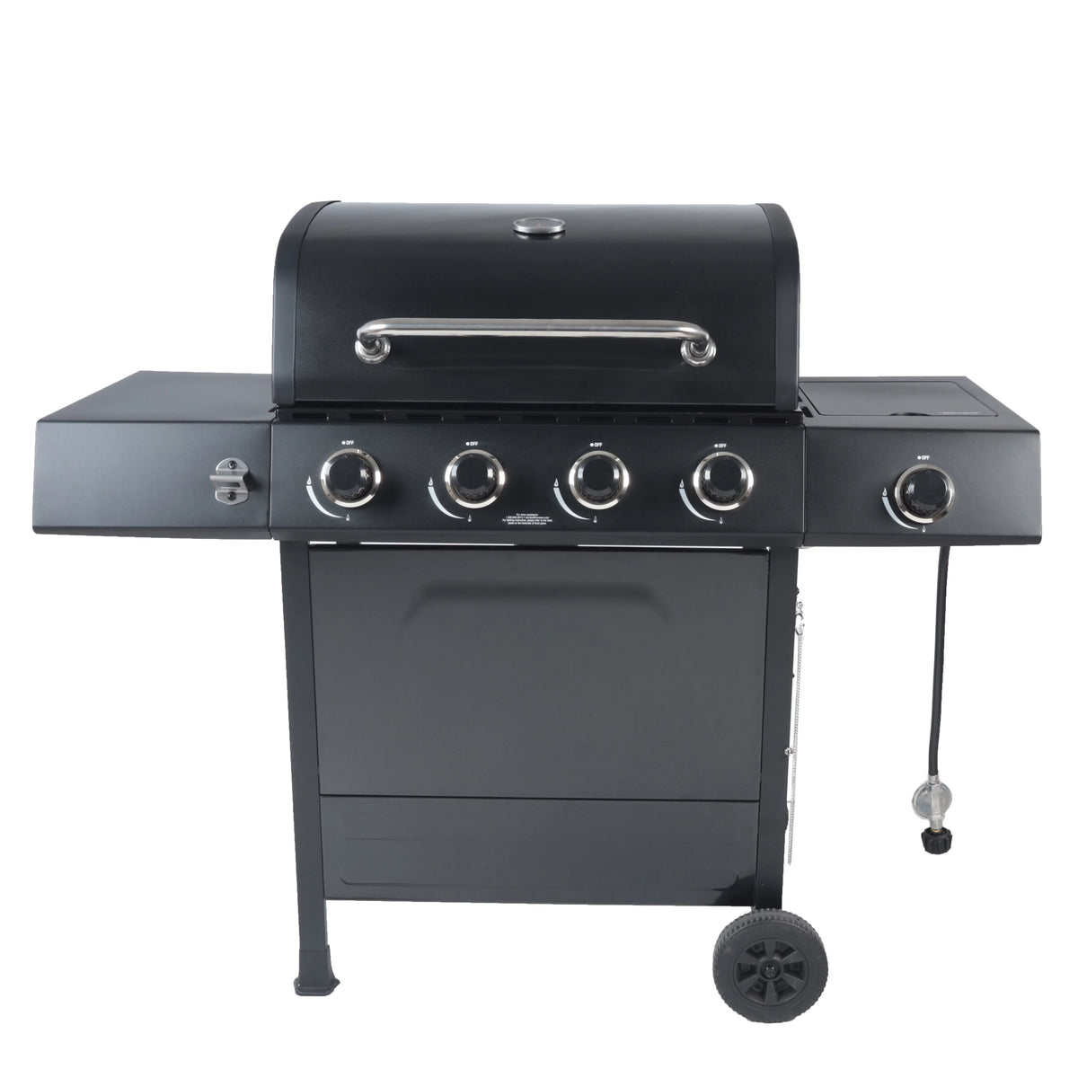 4-Burner Propane Gas Grill with Side Burner J76436