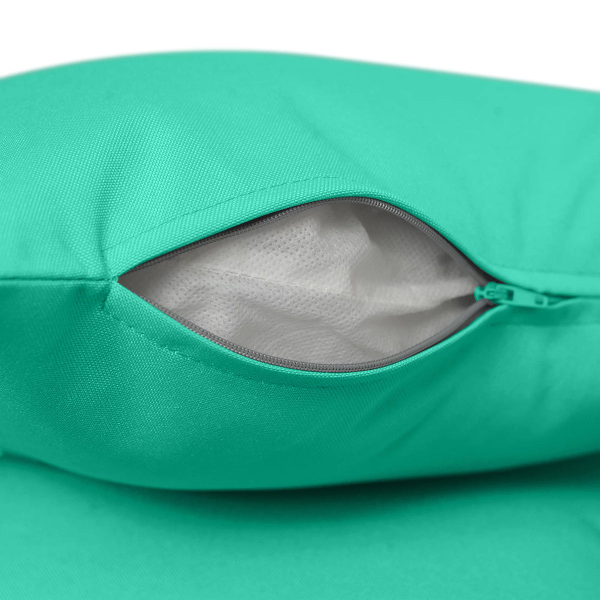 Pack of 2 Outdoor Decorative Throw Pillows 18 x 18 inch Solid Aqua Square Pillows A4564