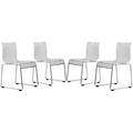 Acrylic Chair Set of 4 C180