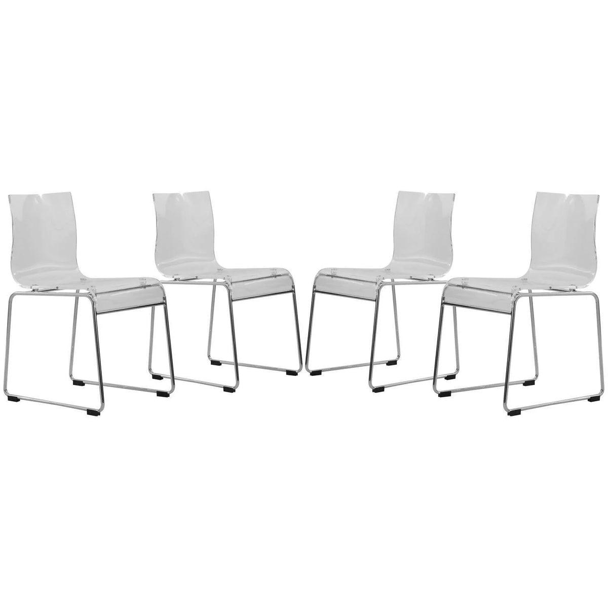 Acrylic Chair Set of 4 C180