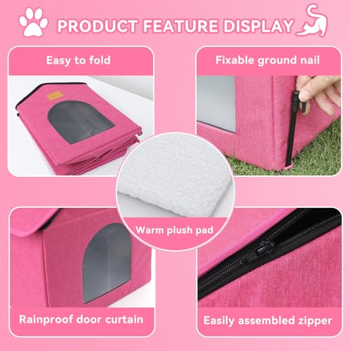 Waterproof Outdoor Cat House with Cushion A760