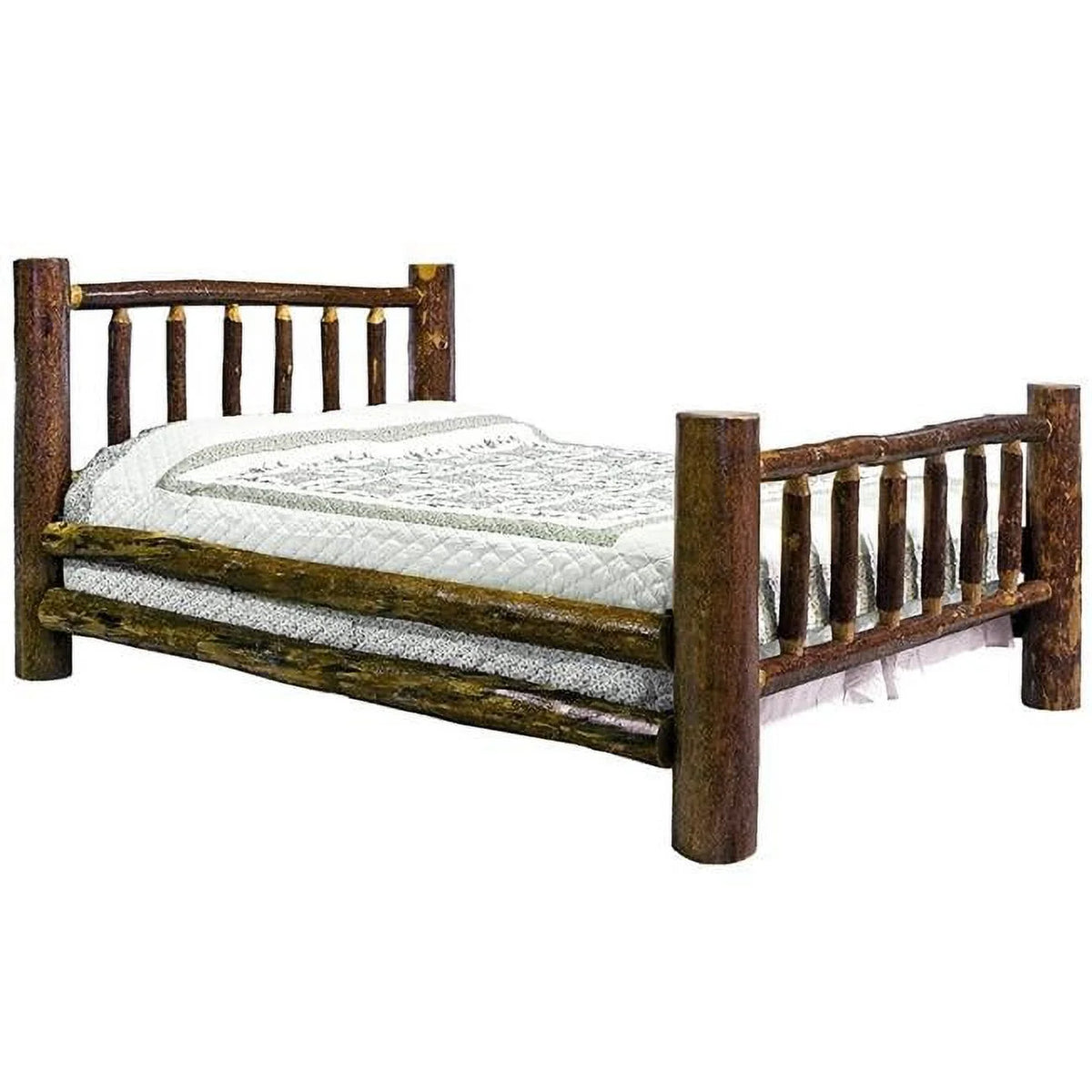 California King Bed with Laser Engraved Moose A8813