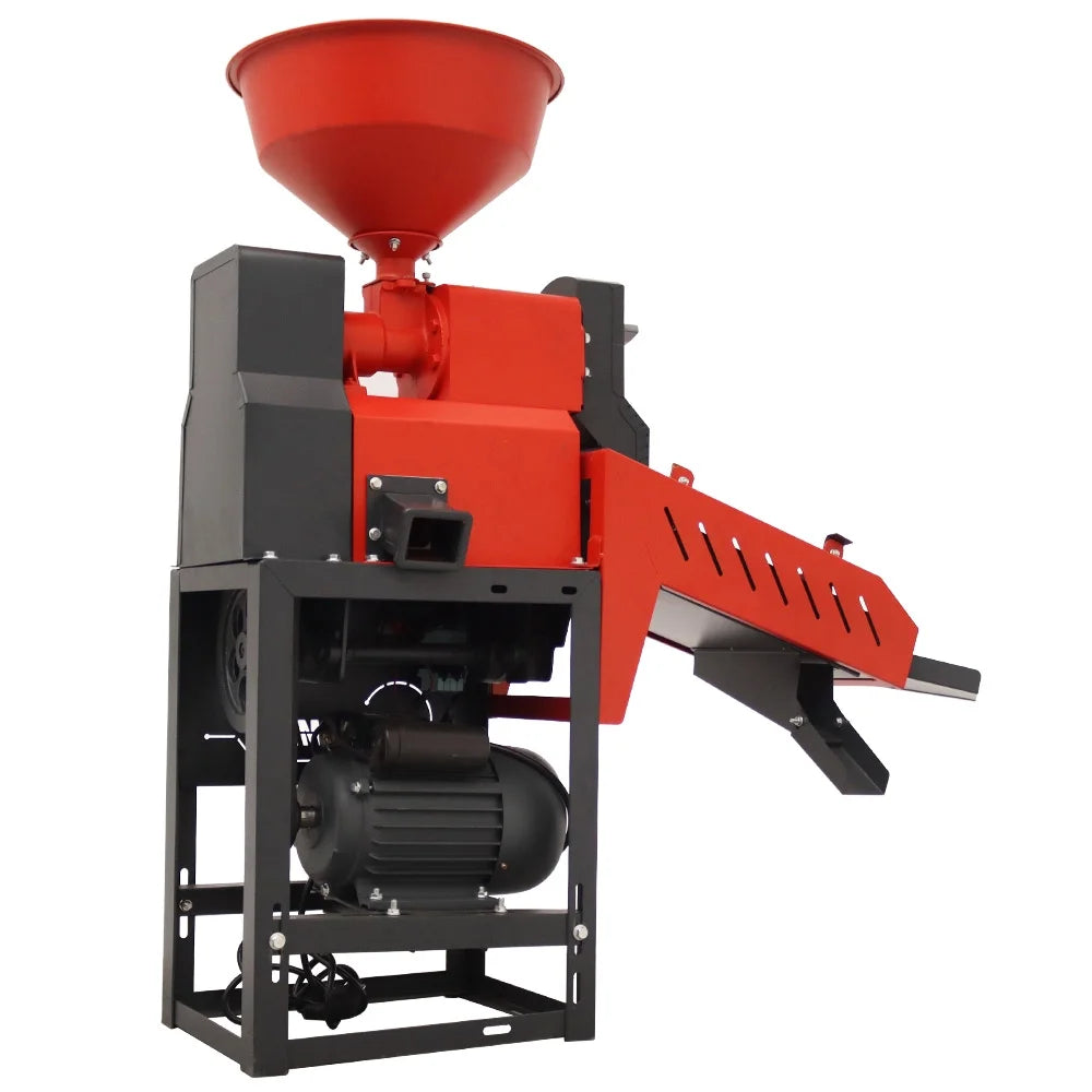 Rice Milling Machine with Vibrating Screen 220V P2142