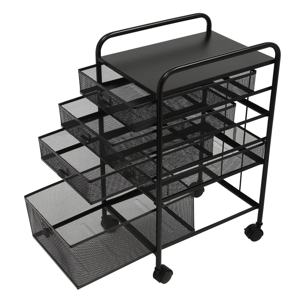 5 Drawer Black File Cabinet S893339