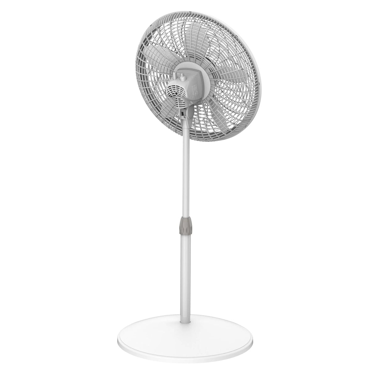 White 18 Inch 3-Speed Oscillating Pedestal Fan P1908
