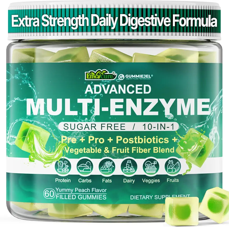 Digestive Enzymes Gummies with Probiotics and Prebiotics, 60 Cts R892