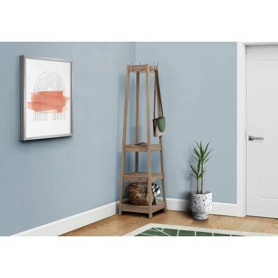 Freestanding Coat Rack with Storage Q8108