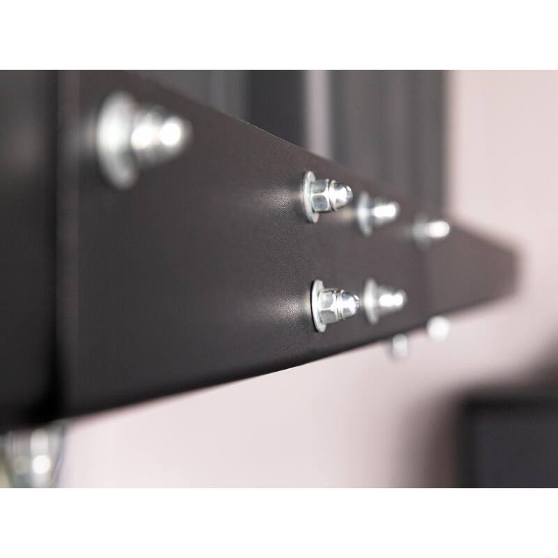 2 ft. x 8 ft. Black Garage Wall Shelving 2-Pack P34859