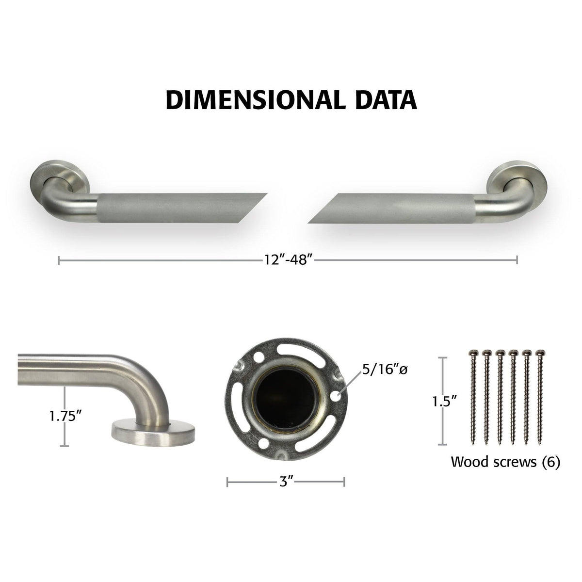 Stainless Steel Safety Grip Handlebar X305