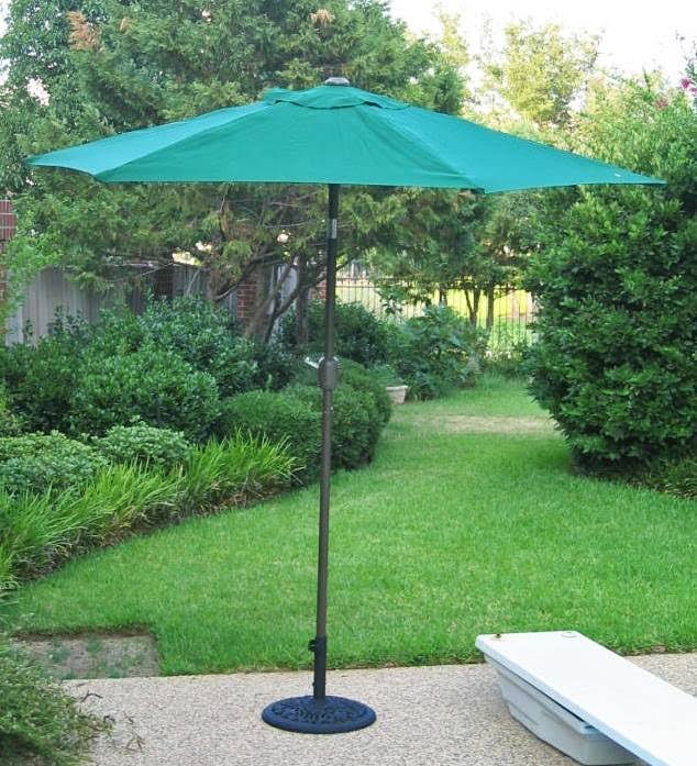 8 Foot Aluminum Patio Umbrella with Tilt and Crank F65051