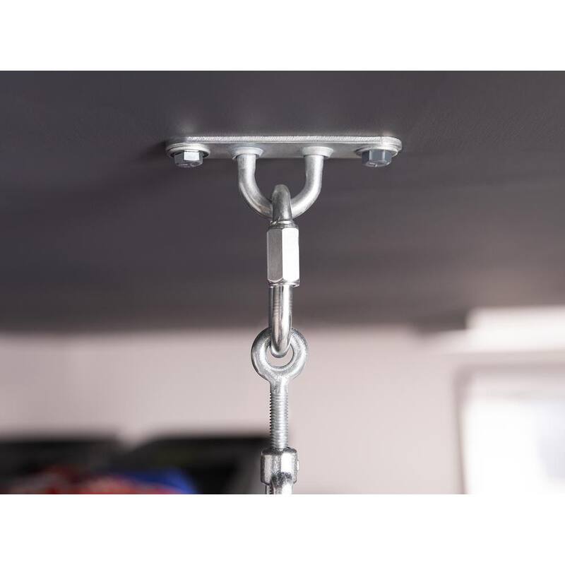 2 ft. x 8 ft. Black Garage Wall Shelving 2-Pack P34859