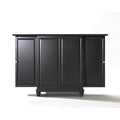 Black Wood Expandable Bar Cabinet Z547