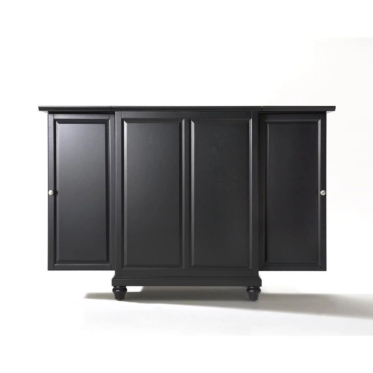 Black Wood Expandable Bar Cabinet Z547