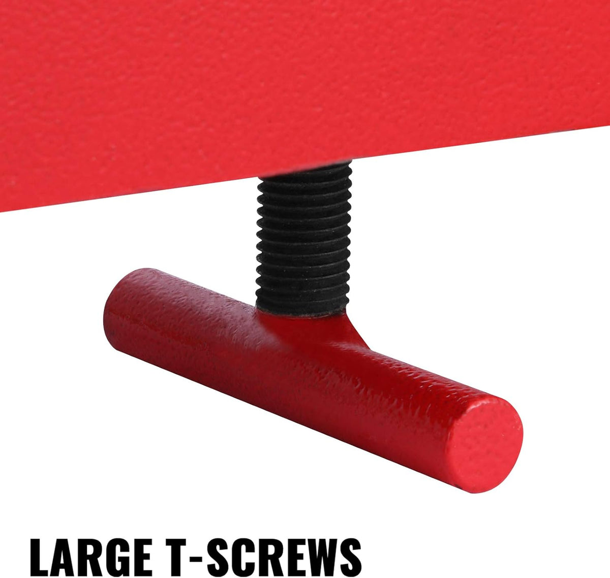 Forklift Lifting Hook, 4400lbs Capacity, Red, with Swivel Hook and Two Large T-Screws I313872
