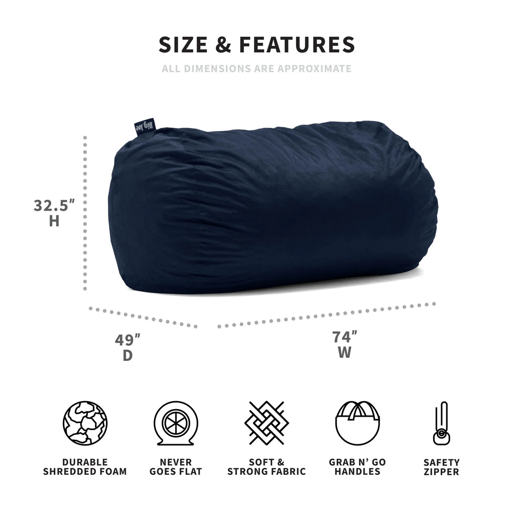 Foam Filled Bean Bag Chair with Removable Cover N98186