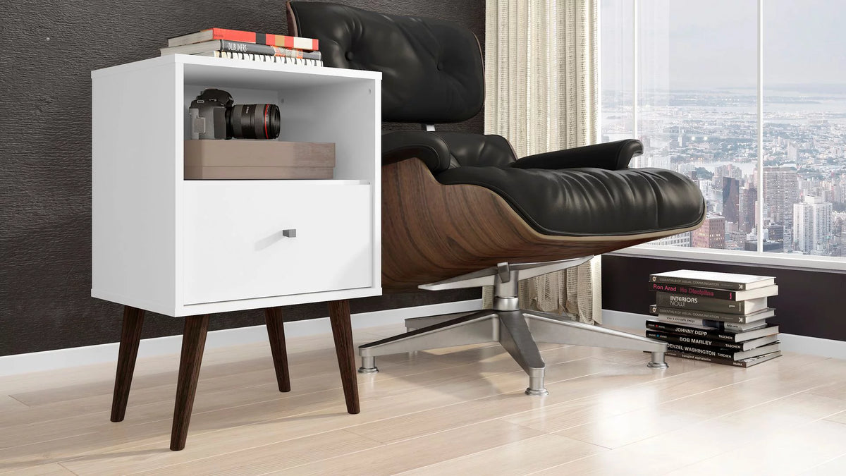 Mid-Century Modern Nightstand with 1 Drawer Y778164
