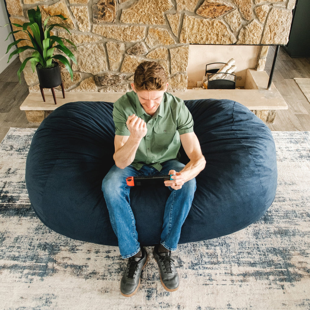 Foam Filled Bean Bag Chair with Removable Cover N98186